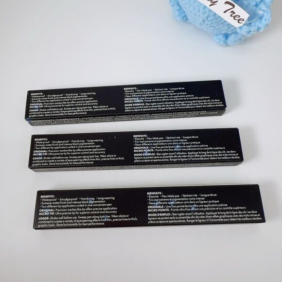 Stila Stay All Day Matte Waterproof Liquid Eyeliner Dual Ended 3 Pack Bundle - Picture 4 of 8